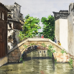 Strolling In Wuzhen, China